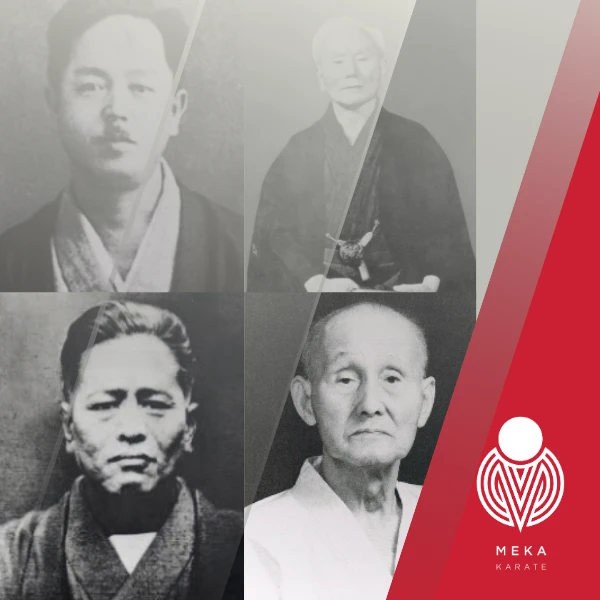 The four famous karate masters