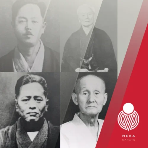 The four famous karate masters